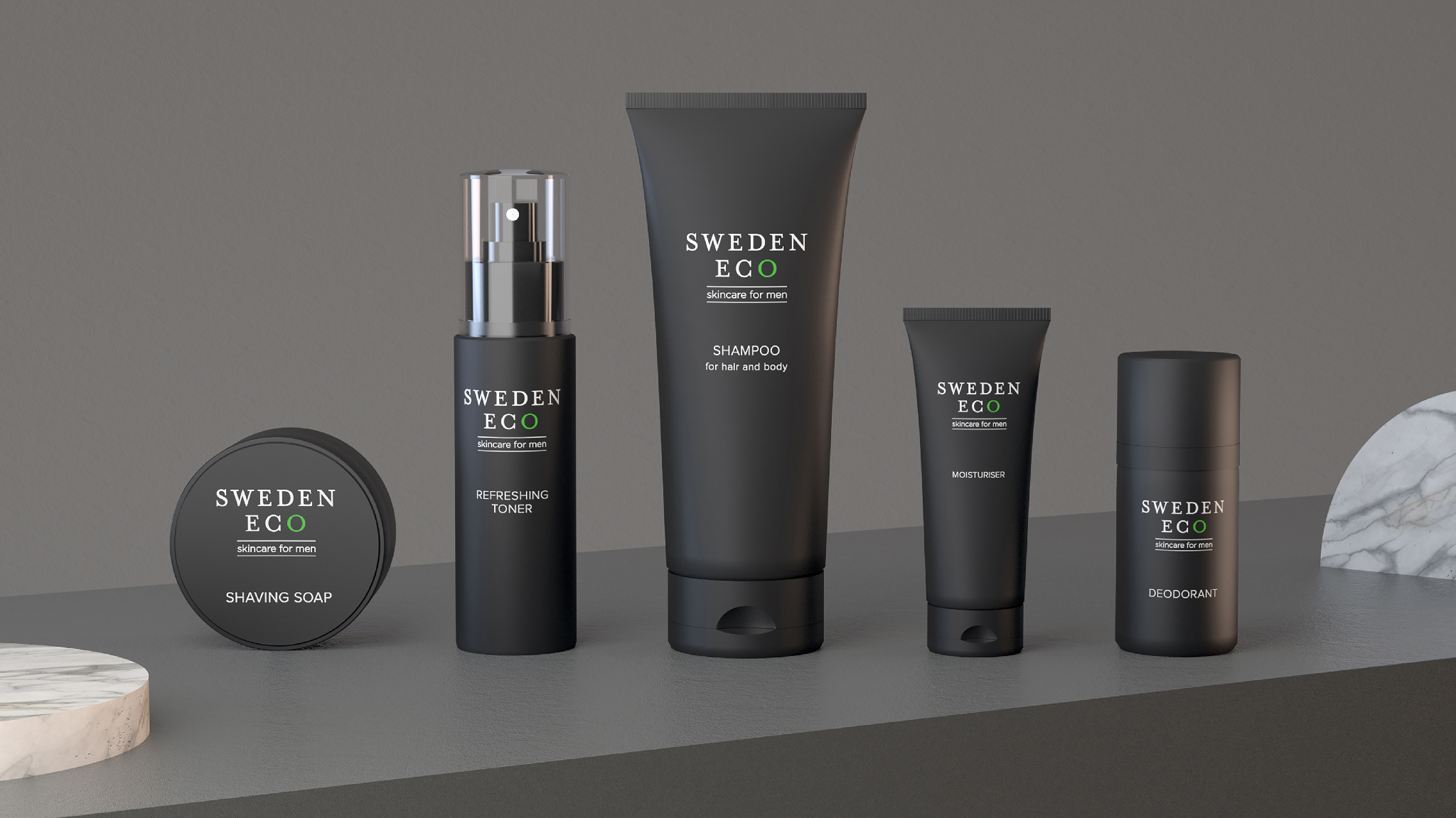 Sweden Eco Skincare for men Vegansk Hudvårdsserie