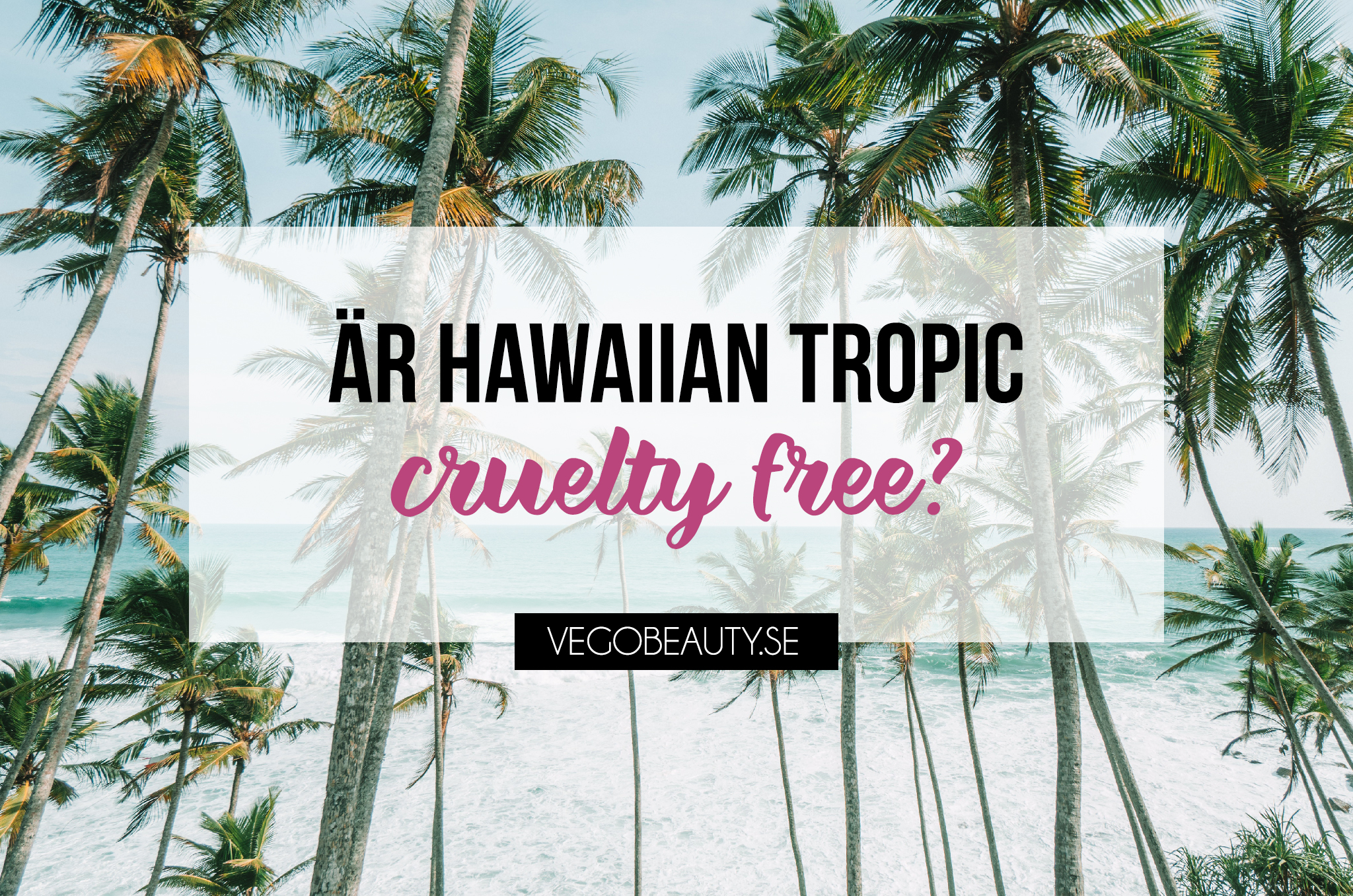 Hawaiian Tropic Cruelty Free
