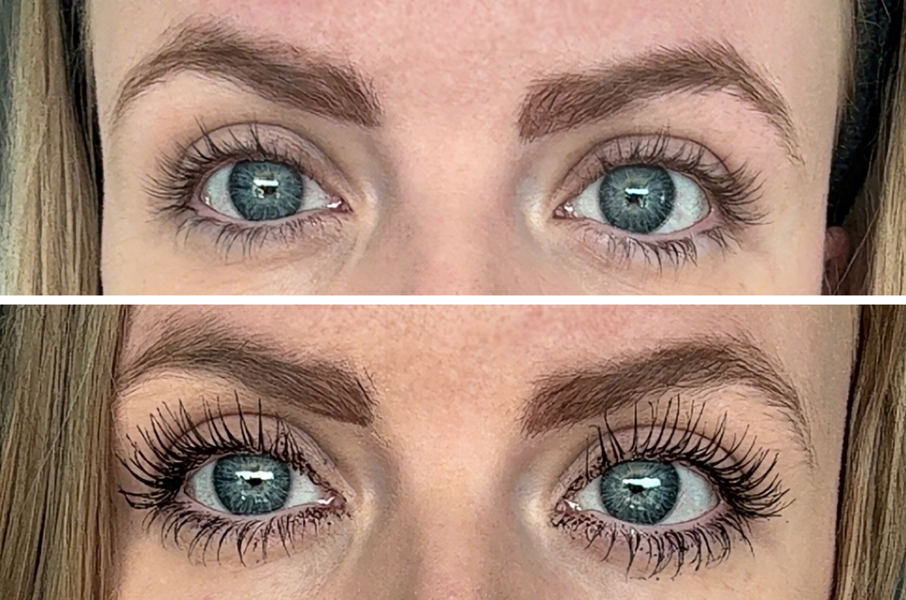 Lenoites PowerLash Growth Serum Mascara Före och Efter