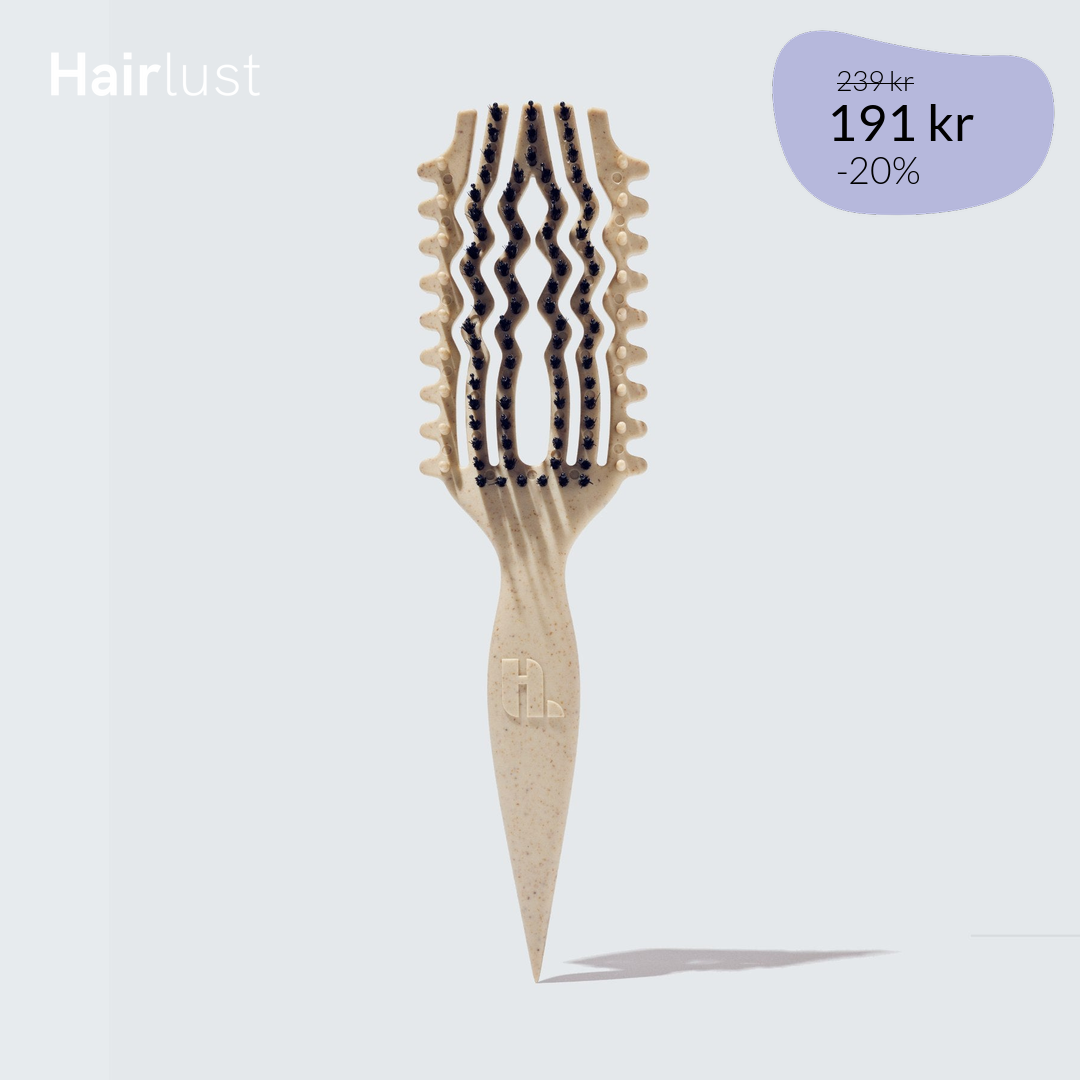 Hairlust Edge-Lift Curl Defining Brush, White